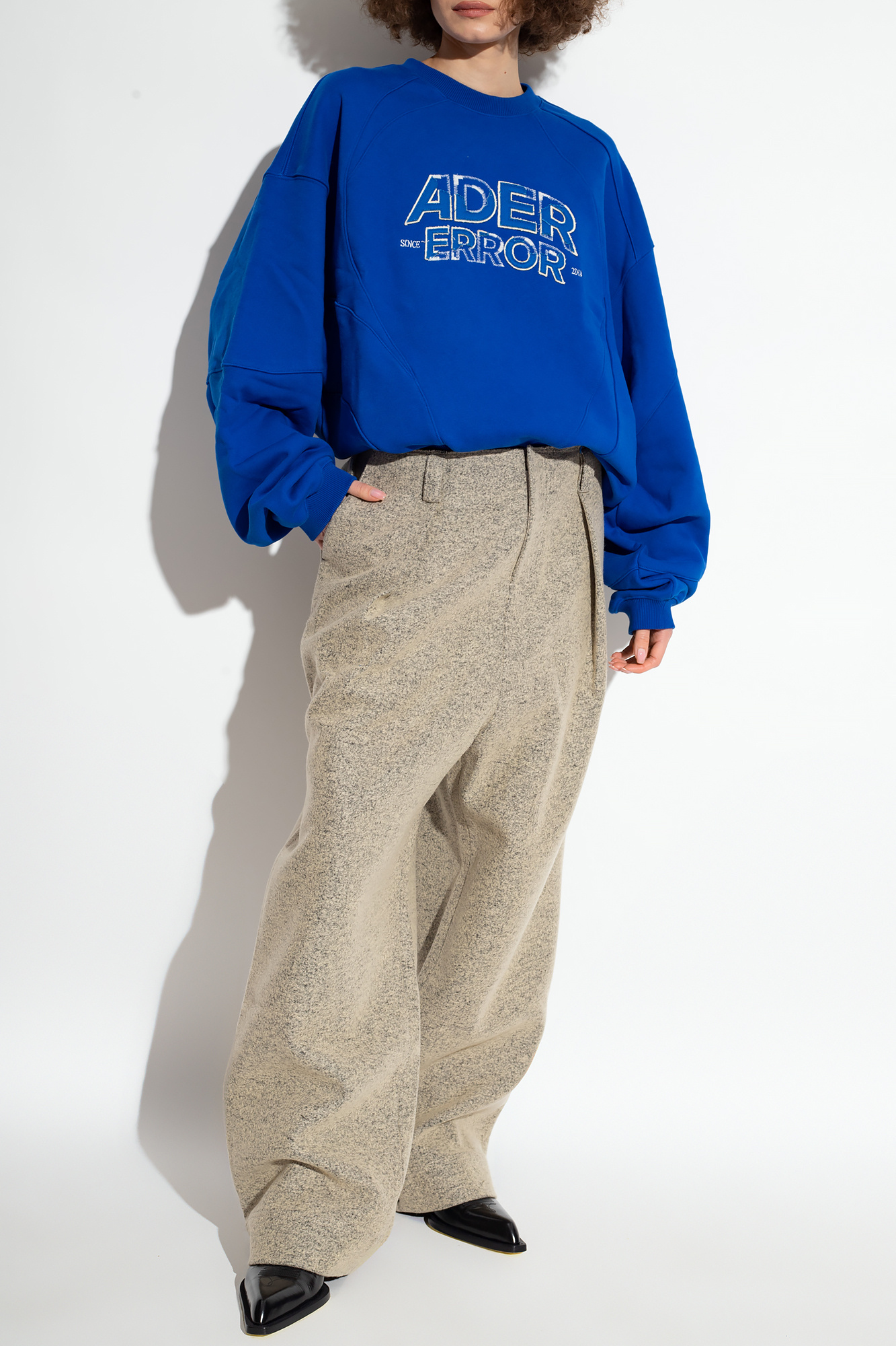 ★MAINBOOTH★Blending Sweater(WAVE BLUE)★正規品/直送料込 SALE 30%OFF】[95-244-003]Yonetomi NEW BASIC(ヨネトミニュー